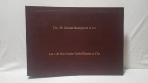 100 Greatest Masterpieces of Art Stamp Album – Intl Society – Complete 1979 COA - Picture 1 of 24