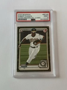 2020 Topps Bowman Robert Puason Paper Prospects Camo 1st Bowman #BP-145 - Picture 1 of 2