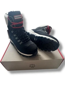 Botas de comando Hunter para mujer de fieltro negro talla 3 del Reino Unido nuevas cajas invierno agarre de senderismo - Imagen 1 de 9