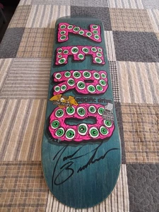 Pro Signed Whispering Eyes Skate Deck "ZERO" 8.25"x32" Skateboards - Picture 1 of 7