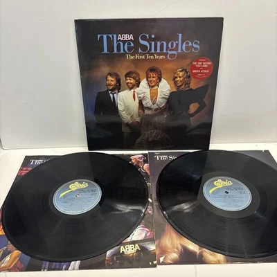 Abba - The Singles The First Ten Years - LP Vinyl X2 - EX/VG+  - Image 1 of 4
