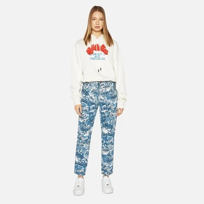 Off-White Women's Heart Not Trouble Crop Hoodie White Size XS - Image 1 of 4