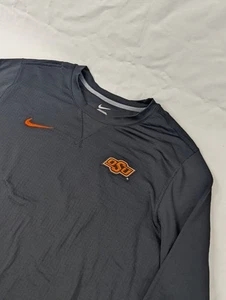 Nike OSU Cowboys Shirt Herren Large Thermo Waffle Base Layer Pullover Schwarz - Bild 1 von 8