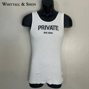 Camiseta sin mangas Whittall & Shon privada primera clase ajuste elástico medio ajustado ligeramente usada - Imagen 1 de 4