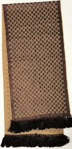GUCCI  Jacquard  Brown Scarf GG Logo  Wool, Viscose, Polyamide, Metalized Fiber - Bild 1 von 10