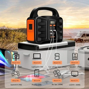 Portable Power Station 150W 155Wh 42000mAh Solar Generator For Road Trip - Picture 1 of 6