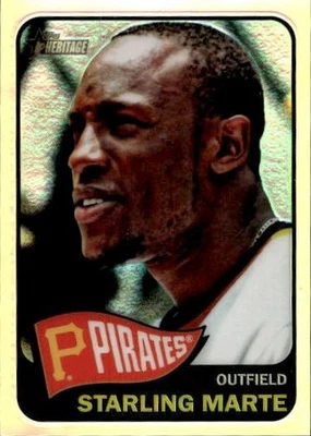 2014 Topps Heritage #THC-205 Starling Marte Chrome Refractors #/565 - Image 1 of 2