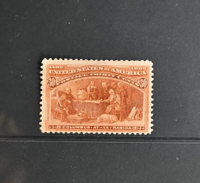 USA Scott # 239 F-VF MNG 30c Columbian 19th Century US Stamp Cat $225 - Image 1 of 3