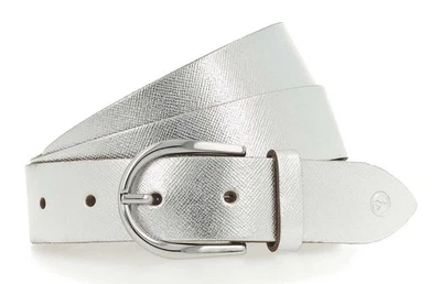 Tamaris cintura Leather Belt W95 Silver - Immagine 1 di 2