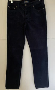 POLO RALPH LAUREN Dungarees YOUTH BOYS SIZE 18 corduroy navy blue pants size 16 - Picture 1 of 7