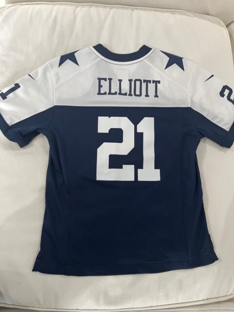 Nike Dallas Cowboys No21 Ezekiel Elliott White/Pink Women's Stitched NFL Limited Rush Fashion Jersey