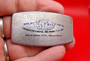 Vintage Zippo Industrial Rubber Inc Oklahoma City Money Clip Pocket Knife - Picture 1 of 5