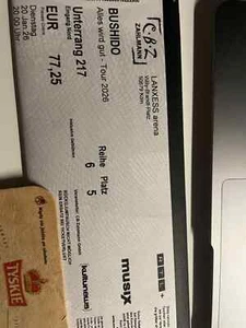 2x Bushido Tickets Tour 2026 Köln - Bild 1 von 2