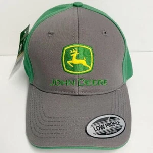 LP69074 John Deere Licensed Gray and Green Cap / Hat - Picture 1 of 3
