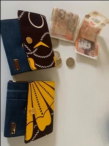 Unique Ladies Short Small Money Purse Wallet Women Denim wallet - Picture 1 of 21