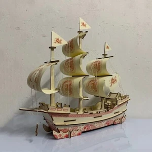 Smooth Sailing Wooden 3D Model | DIY Craft Instruction 3D Woodcraft - Picture 1 of 6