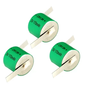 3x 3V 170mAh CMOS Memory Lithium Battery w/ LF Tabs Compatible With C2L76, K58L - Picture 1 of 7