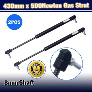Pair 430mm 500N Gas Strut Caravan Canopy Trailer Truck Toolbox 8mm Shaft Spring - Picture 1 of 21