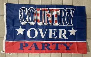 Country Over Party Flag FREE SHIP America Republican Democrat USA Sign 3x5' - Picture 1 of 1
