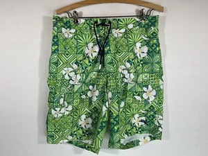 Tommy Bahama Relax Swim Trunk Men Medium Hawaiian Surfboard Lined Shorts Beach - Picture 1 of 12