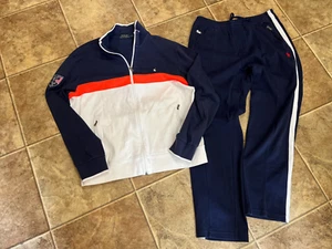 Polo Ralph Lauren Tennis 2 Piece Track Suit NEW YORK Men's Size Large - Picture 1 of 10