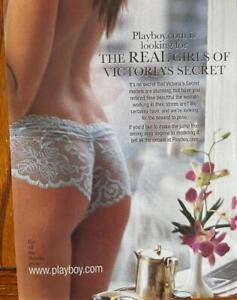 PLAYBOY com MAGAZINE AD looking for the real girls of Victoria secret - lingerie