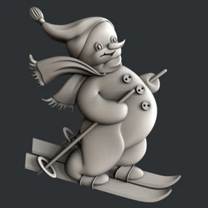 3D STL Modelle für CNC, Artcam, Aspire, Schneemann - Bild 1 von 4