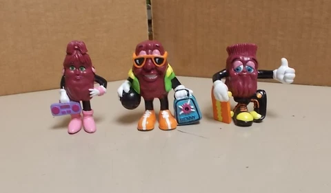 CALIFORNIA RAISINS FIGURES THE CA RAISINS CALRAB APPLOUSE 1985 LOT OF 3 Cover