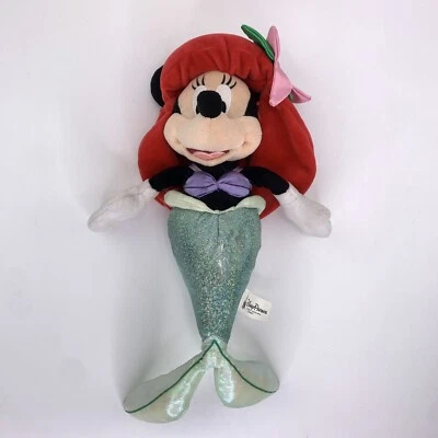 Disney Parks Minnie Mouse As Little Mermaid Princess Ariel Plush Doll 15"  - Image 1 of 4