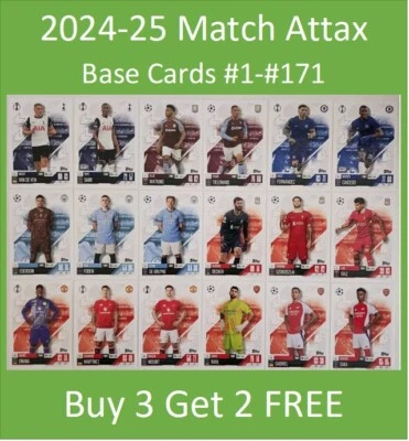 2024-25 Match Attax UEFA Individual Cards #1 to #171 - Buy 3 Get 2 FREE - image 1 of 2