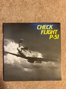 CHECK FLIGHT P-51 VINYL LP 1984 AirCraft Records AC-1001 w/POSTER EX/VG+ - Picture 1 of 7