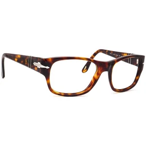 Persol Sunglasses Frame Only 3021-S 24/57 Polished Dark Havana Square Italy 56mm - Picture 1 of 6