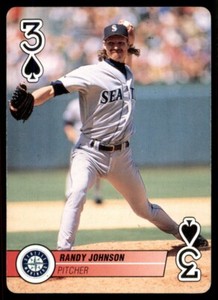 1995 Bicycle Baseball Aces Playing Cards Randy Johnson Seattle Mariners #NNO