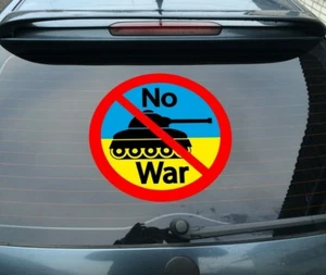 Calcomanía de coche sin guerra, pegatinas de apoyo a Ucrania, calcomanía de coche de parada de guerra - Imagen 1 de 5