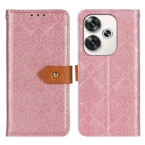 For Xiaomi Poco F6 / Redmi Turbo 3 European Floral Embossed Leather Phone Case - Photo 1 sur 2