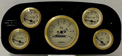 1935 1936 Ford Truck 5 Gauge Dash Panel Insert  - Image 1 of 4