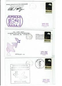 Apollo 14 Space Feb 1971 Tracking Stations 4 Covers MASSACHUSETTS !! - Picture 1 of 2