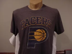 BEAUTIFUL Indiana Pacers Men's Sz Lg Dark Grey Majestic Cotton T-Shirt, NEW&NICE - Picture 1 of 1