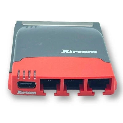 VTG 1990s Xircom RealPort Ethernet 10/100 +Modem 56 PCMCIA REM56G-100 WORKS - Image 1 of 3