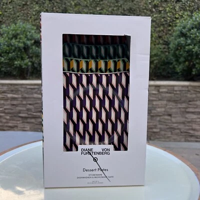 Diane Von Furstenberg DVF for Target - Arrow Geo 4pc Home Dessert Plate Set -1 - Image 1 of 4