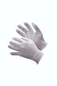 12 PAIRS LIGHT WEIGHT COTTON BLEND LISLE INSPECTION GLOVES REVERSIBLE - Picture 1 of 1