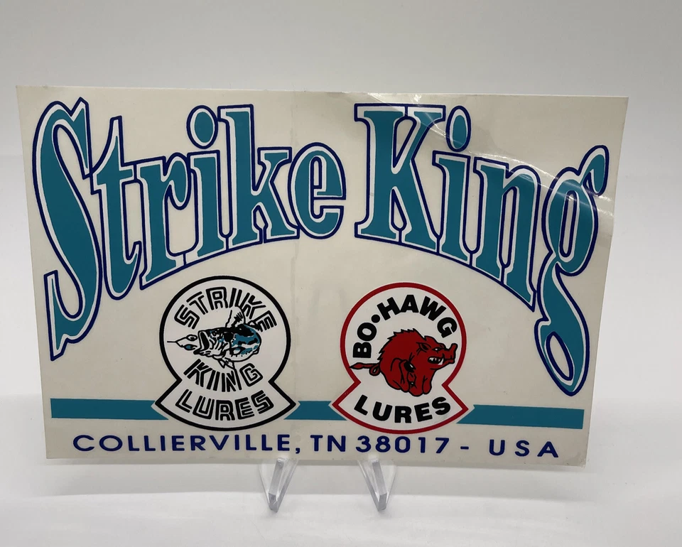 Винтажная наклейка BO Hawg Lures наклейка и наклейка Strike King для рыбалки - Изображение 1 из 4