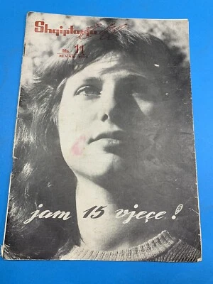 OLD ALBANIA SHQIPTARJA E RE"MAGAZINE-Nr.11 NENTOR 1959-COMMUNISM TIME-PROPAGANDA - Image 1 of 4