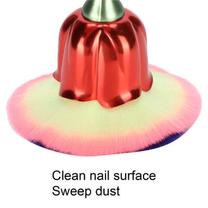 Nail Dust Brush Rose Shaped Elegant Nail Cleaning Dust Removal Makeup Loose AU - Picture 1 of 24