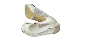 Tacones de punta de peep blancos para boda con detalle de encaje talla EU 37 - Imagen 1 de 5