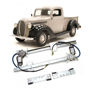 Flat Glass 12V Power window Conversion Kit for 1938 Ford Pickup Truck Panel - Picture 1 of 12