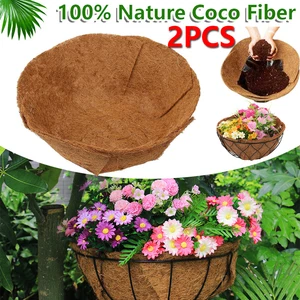 2X 24" Coco Liner Hanging Basket Coconut Fiber Replacement Hanging Flower Basket - Picture 1 of 11