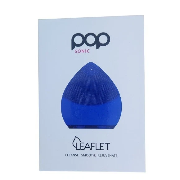 Dispositivo de limpieza facial Pop Sonic Leaflet azul Foto 1 de 4