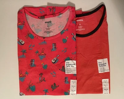 NWT 2 Pack Men's Sonoma Supersoft Tank Tops - Size Small - FREE SHIPPING - Image 1 of 4