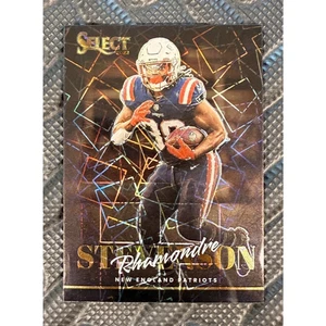 2022 Panini Select Rhamondre Stevenson Black Lazer Prizm 1 of 1 /1 Artistic Exp - Picture 1 of 2